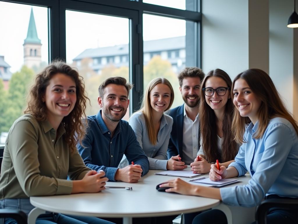 Vignette Reminder Solutions Team in Bern Office